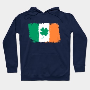 Irish flag and clover Hoodie